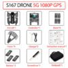 S167 GPS Drone 5G 1080P GPS 3B