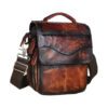 Le'aokuu 144 Leather Male Casual Shoulder Messenger - Wine