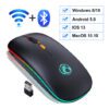 Rechargeable Mouse Bluetooth Black