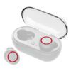 Y50 TWS Bluetooth Earphone Wireless Headphone White/Red