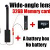 Wide-angle lens with 32G Mem