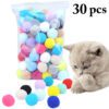 Cat Toys Stretch Plush Ball 30pcs