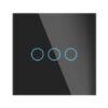 Smart Light Switch Black 3 Gang