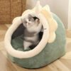 Sweet Cat Bed Warm Pet Basket Dinosaur