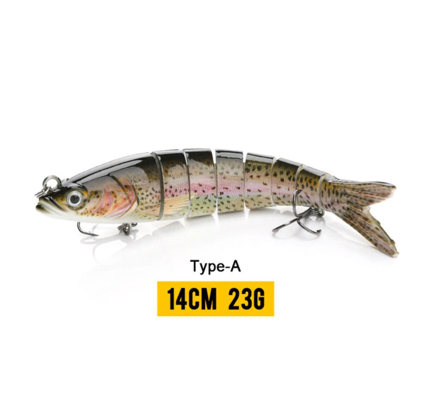 10/14cm Sinking Wobblers Fishing Lures Jointed Crankbait Swimbait 8 Segment  Hard Artificial Bait For Fishing Tackle Lure