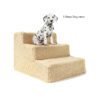 Dog Stairs Pet 3 Steps Stairs Light Yellow