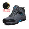 SENLONGBAO BK585188 Snow Boots Waterproof No Plush Gray