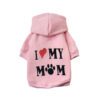 Shake Tail Dog Clothes Pink I Love My Mom