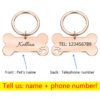 Zookaria Personalized Collar Pet ID Tag Rose gold