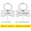 Zookaria Personalized Collar Pet ID Tag Silver