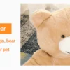 Super Soft Pet Bed Winter Warm Cute Bear Hug Cat 4