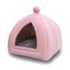 Winter Warm Pet Dog House Pink