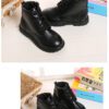 Boys Boots Girls Martin Boots Black Leather Classic 4