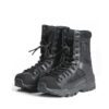 Military Army Boots Men Black Leather 10
