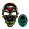 Led Skeleton Mask Halloween Black-Green