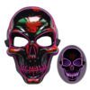 Led Skeleton Mask Halloween Black-Purple