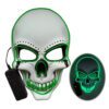 Led Skeleton Mask Halloween White-Green